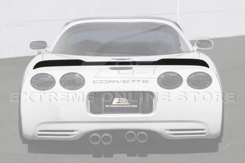 Miniatura 2 de Repuesto para todos los modelos Chevrolet Corvette C5 1997-2004 ZR1 Alerón de ala de tapa trasera de estilo extendido (plástico ABS, negro mate)