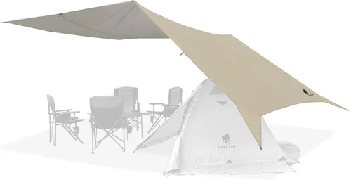 Miniatura 9 de GEERTOP Lona Grande de 17 x 10 pies Impermeable Portátil Mosca de Lluvia para Hamaca Toldo Exterior Lona de Refugio para Mochileros para Acampar