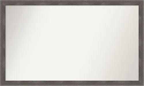 Miniatura 380 de Amanti Art Espejo personalizado, espejo de baño gris plomo a rayas, espejo de pared o espejo de tocador de baño sobre el fregadero