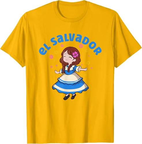 Miniatura 47 de Camiseta de mujer hispana con bandera salvadoreña de El Salvador Orgullosa, Negro