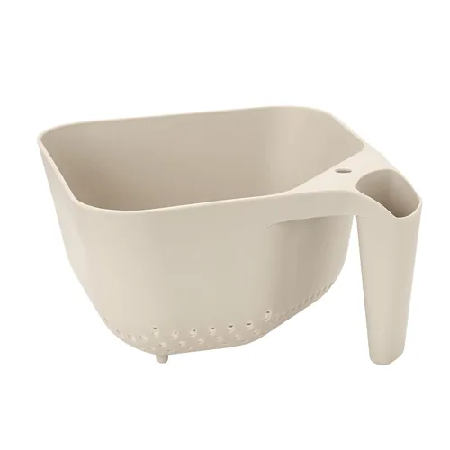 Miniatura 7 de Tovolo Elements - Colador cuadrado con asa para pasta, frutas, bayas, verduras, fácil de limpiar, sin BPA, resistente al calor, colador de plástico