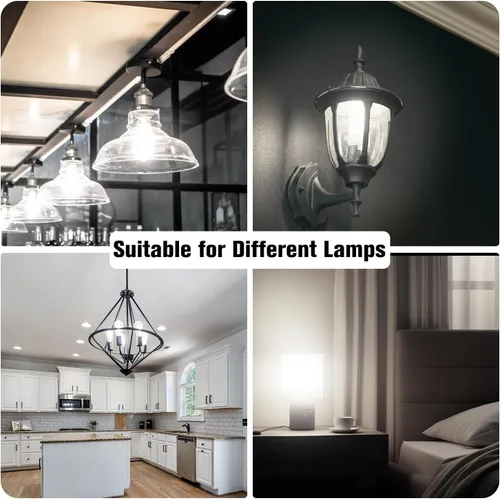 Miniatura 7 de DAYBETTER Paquete de 12 bombillas LED Edison vintage, bombilla LED E26 equivalente a 60 W, bombillas LED regulables, alto brillo 800 LM, blanco