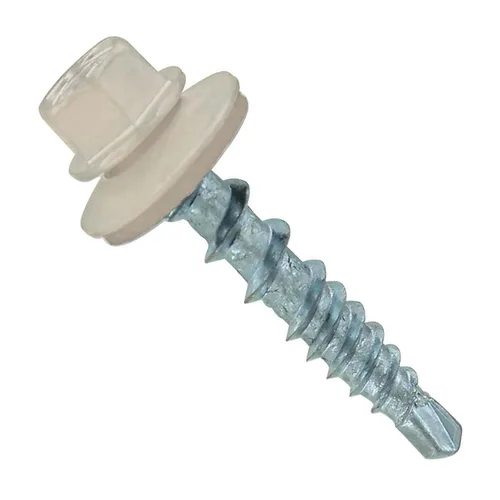 Miniatura 17 de Fasteners Plus ST Fastening Kwikseal Woodbinder Tornillos de Metal a Madera #10 X 1 Burgundy con Arandela de Goma EPDM, 250 Unidades - Diseñados