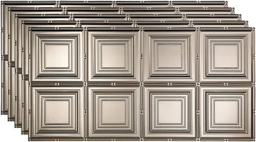 Miniatura 5 de FASÄDE Panel de techo decorativo de vinilo para retrato en blanco mate (muestra de 12 x 12 pulgadas)