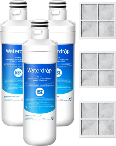Miniatura 10 de Waterdrop LT1000PC ADQ747935 MDJ64844601 Filtro de agua para refrigerador, reemplazo para LG® LT1000P®, ADQ74793501, ADQ74793502, Kenmore 46-9980