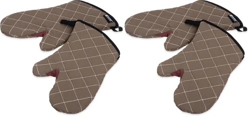 Miniatura 6 de San Jamar Manopla de horno Bestguard con Webguard Plus reforzado, algodón, 17 pulgadas, negro