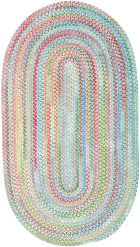 Miniatura 7 de Capel Rugs Baby's Breath - Alfombra ovalada trenzada (2 x 3 pulgadas), color natural