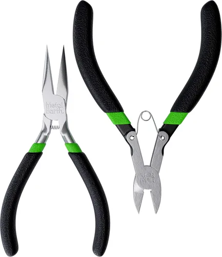 Fascinations Metal Earth - Kit de herramientas de 2 piezas de diseño mejorado - Clippers - Alicates de punta de aguja