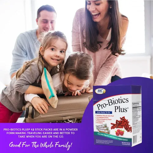 Miniatura 3 de Pro-Biotics Plus Stick Pack, On The Go Pro-Biotic Powder Packs para hombres, mujeres y niños, apoyo al sistema inmunológico, suplemento natural