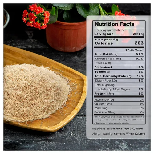Miniatura 2 de Eastanbul Masa de fillo rallada Kataifi seca y picada, masa de pastelería Kurutulmus Kadayif, ingrediente para la barra de chocolate con pistacho
