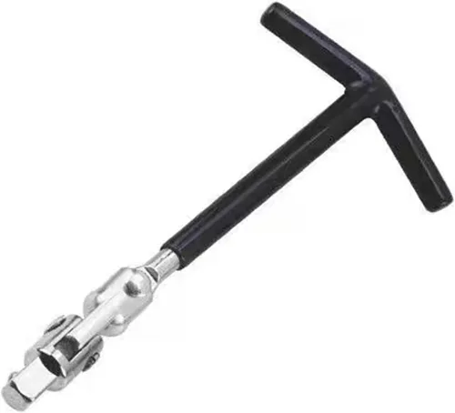 Miniatura 5 de Llave de bujía con mango en T, llave de bujía universal de 0.630 in (5/8 pulgadas) y 0.827 in (13/16 pulgadas) para motocicletas, cortadoras