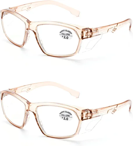 Miniatura 87 de ProtectX Elegantes gafas de seguridad antivaho y resistentes a los arañazos, gafas de protección UV, lentes de bloqueo de luz azul para hombres