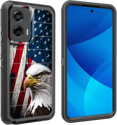 Miniatura 56 de Funda para Moto G Play 4G 2024, cuerpo completo, protección contra caídas, resistente, 3 capas, militar, resistente, duradera, para Motorola Moto G