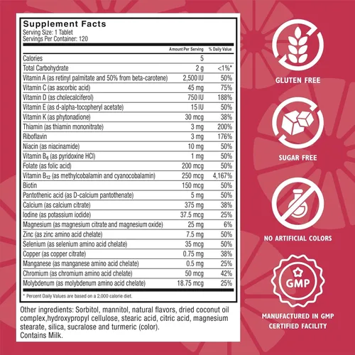 Miniatura 3 de Celebrate Vitamins Multivitamínico bariátrico 2 en 1 con citrato de calcio, vitaminas A, D, E para pacientes con cirugía posterior a la bariátrica