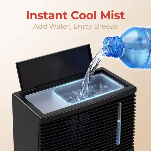 Miniatura 3 de Ventilador de aire acondicionado para automóvil, enfriador de aire acondicionado de 12 V CC, enfriador de aire portátil, mini enfriador de aire