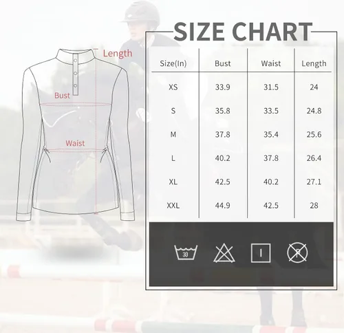 Miniatura 7 de Camisetas de golf de manga larga para mujer, con bolsillos