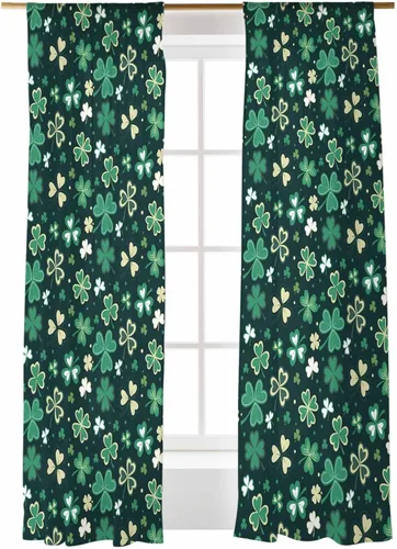 Miniatura 21 de Cortinas traslúcidas para camión rojo de Navidad de 45 pulgadas de largo, juego de 2 paneles de tablero de madera retro rústico con cuadros