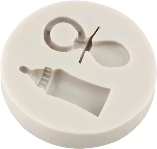 Miniatura 8 de Moldes de silicona para biberones para chupete de caramelo, para baby shower, decoración de pasteles, decoración de cupcakes, fondant, pasta de goma