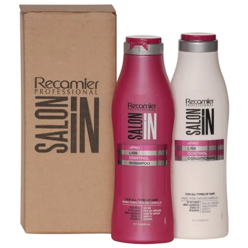 Salon In by Recamier Liss Control - Juego de champú y acondicionador para el cabello, juego de cuidado del cabello, 10.1 fl oz / 10.1 fl oz