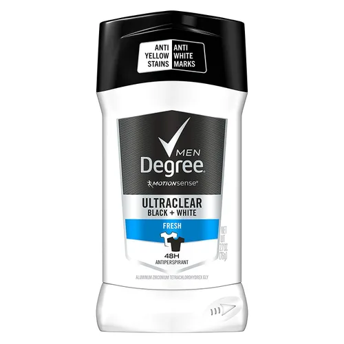 Miniatura 2 de Degree Motionsense - Antitranspirante para hombre, color negro y blanco ultraclear, fresco, peso neto de 2.7 onzas (2.68 oz) por barra, paquete de 3