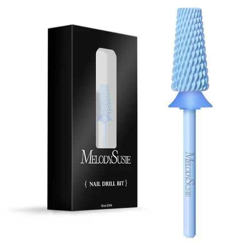 Miniatura 28 de MelodySusie Super Cut Edition Brocas para Uñas 5 en 1, Brocas Multifunción de Carburo de Tungsteno de 3/32'', Adecuadas para Manicura Pedicura
