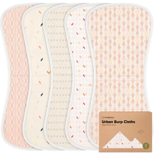 Miniatura 43 de Paños orgánicos para bebés, niños y niñas, paquete de 5, ultra absorbente, paño para eructar, ropa para recién nacidos, toalla para la leche, babero