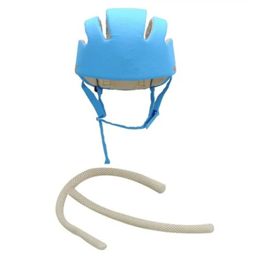 Miniatura 3 de Casco de seguridad ajustable para bebé, protección para la cabeza, sombrero de protección para andar en bicicleta, caminar y gatear (azul)