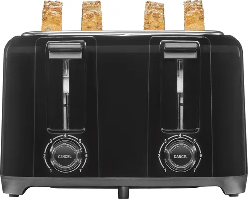 Proctor Silex Tostadora de 4 Rebanadas con Ranuras Extra Anchas para Bagels, Paredes Frías al Tacto, Selector de Tono con 7 Niveles de Tostado,