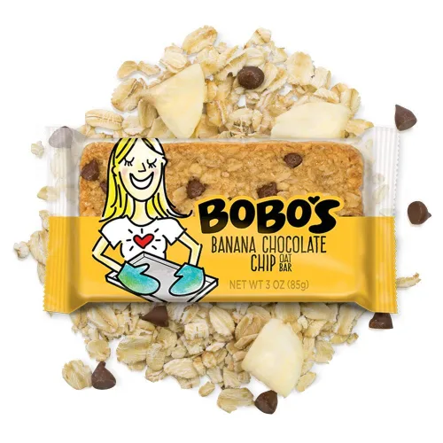 Miniatura 2 de Bobo's Paquete variado de barras de avena, chispas de chocolate y chispas de chocolate con plátano