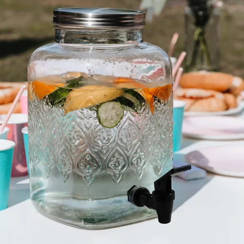 Miniatura 6 de 2 piezas de grifo de enfriador de repuesto, espita reutilizable con boquilla dispensadora de agua para bebidas con palanca, válvula dispensadora