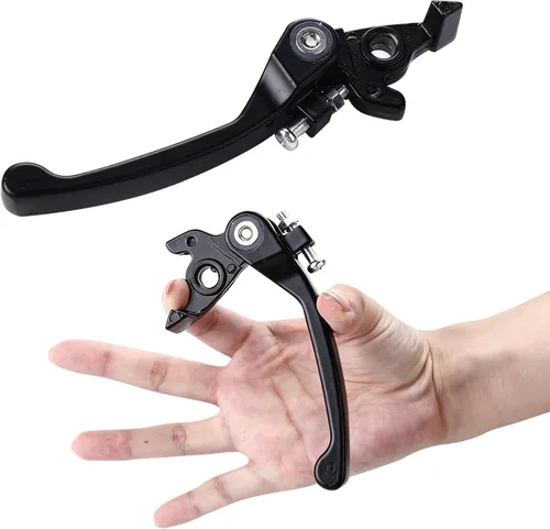 Miniatura 5 de Palanca de freno de embrague de aluminio plegable negra para manillar de 0.866 in 7/8 pulgadas 110cc 125cc 140cc TTR 125cc SSR Xmotos Apollo 125 Pit