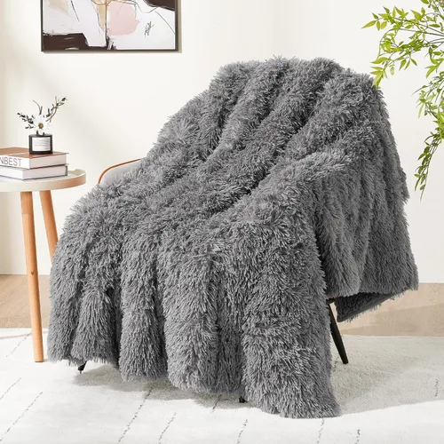 Miniatura 9 de Cottonblue - Manta de sherpa con peso, 12 y 15 libras, manta invernal reversible de piel sintética, de lujo, muy suave, ideal para un mejor sueño