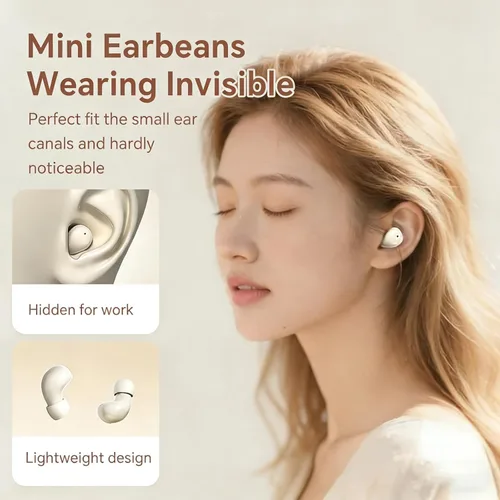 Miniatura 4 de Xmenha Mini auriculares invisibles inalámbricos Bluetooth auriculares auriculares auriculares para iPhone Android pequeños pequeños pequeños