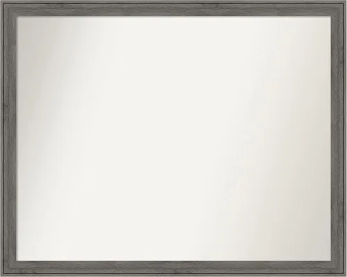 Miniatura 297 de Amanti Art Espejo personalizado, espejo de baño gris plomo a rayas, espejo de pared o espejo de tocador de baño sobre el fregadero
