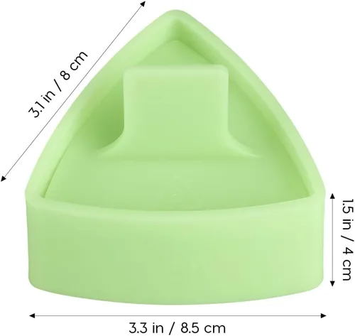 Miniatura 4 de UPKOCH Molde de sushi triangular, fabricante de bolas de arroz, prensa antiadherente para onigiri, fabricante de moldes de sushi, verde claro