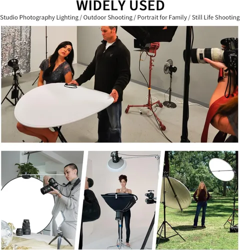 Miniatura 3 de Reflector con asa para fotografía, foto iluminación de estudio e iluminación para exteriores, 5 en 1. Selens.