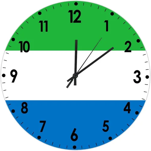 Miniatura 101 de Cheyan Reloj de pared con bandera de Canadá de 12 pulgadas, silencioso, sin tictac, de PVC, funciona con pilas, reloj redondo decorativo, regalo