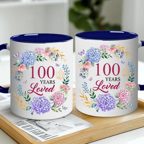 Miniatura 4 de Regalos de cumpleaños número 100 para mujeres, regalo de cumpleaños de 1926 para ella, taza de 100 años amados, regalo para mujeres que cumplen 100