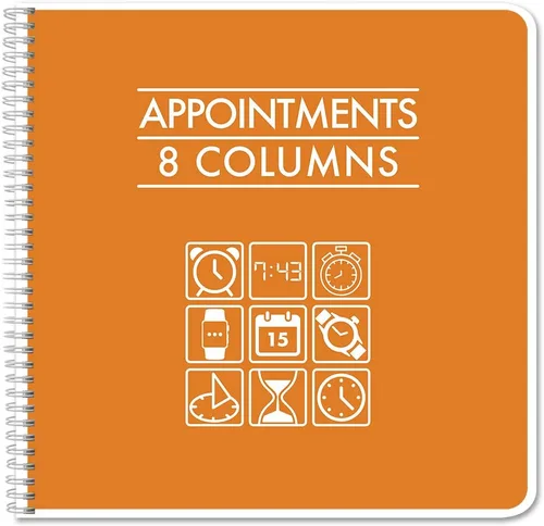 Miniatura 8 de BookFactory Libro de citas de 2 columnas/cuaderno de seguimiento de citas (formato de libro de dos columnas) – 100 páginas, 8.5 x 11 pulgadas