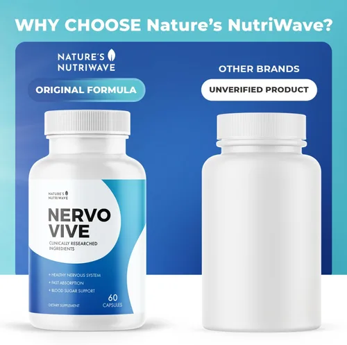 Miniatura 7 de Suplemento de apoyo nervioso Nervovive, suplementos de fórmula avanzada para la salud nerviosa, suplemento totalmente potente natural, máxima fuerza