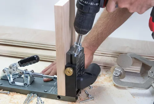 Miniatura 8 de Massca Sistema de Plantilla para Agujeros de Bolsillo de Aluminio Pro M2 Ajustable y Fácil de Usar Herramienta de Carpintería de Unión