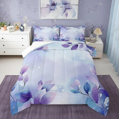Miniatura 25 de Homewish Lindo juego de edredón de perros, juego de ropa de cama verde para niños, niñas y mujeres, edredón de verano para adultos, juego de edredón