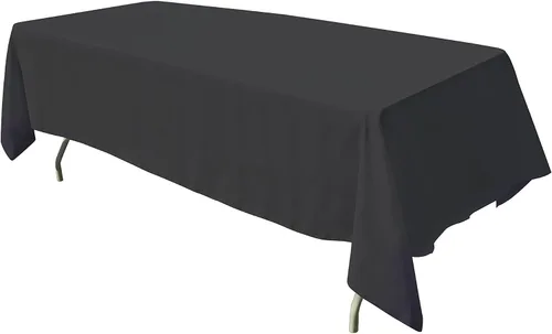 Miniatura 48 de GEFEII Servilletas de tela de poliéster sólido de 18 x 18 pulgadas para cocina, mantel rectangular cuadrado redondo para bodas, fiestas