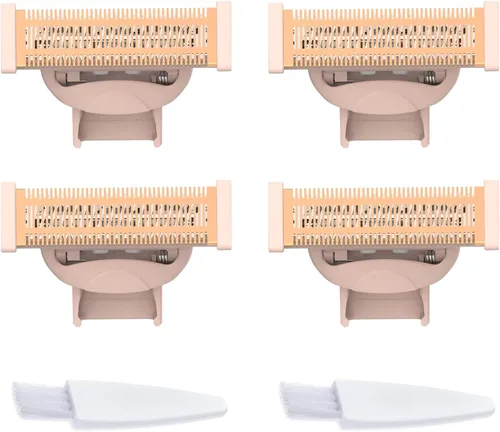 Miniatura 17 de 2 cabezales de repuesto LinMei Nu Shaver compatibles con Finishtouch Flawless Women Nu Razor con bolsa, 2 cepillos de limpieza Hoja de afeitar Nu