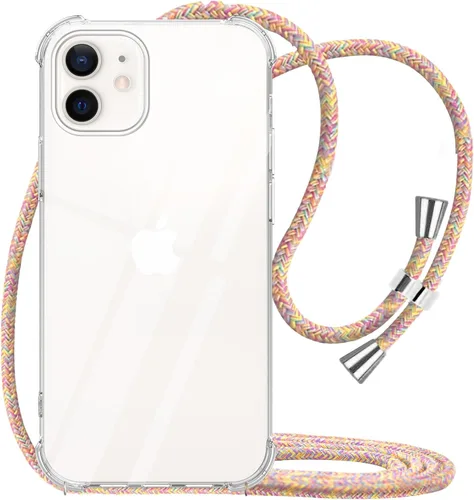 Miniatura 13 de Funda para iPhone 11 con cuello transparente para colgar y colgar en el hombro, cubierta de teléfono cruzada, para mujeres y niñas, funda protectora