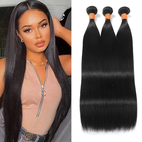 Miniatura 19 de 613 paquetes de cabello humano rubio ondulado, 3 paquetes de 10, 12, 14 pulgadas, 100% sin procesar, 10A, paquetes de cabello humano virgen
