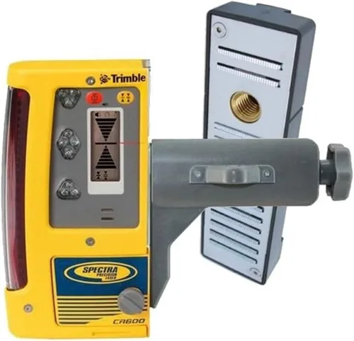Miniatura 2 de Spectra Precision Receptor de nivel láser combinado CR600 con abrazadera de barra, montaje magnético, baterías, impermeable, ligero, indicadores LED