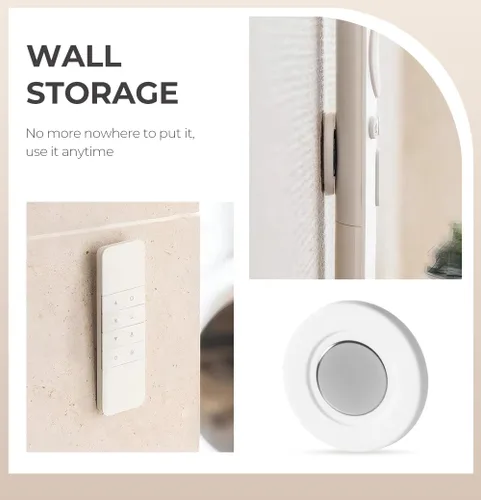 Miniatura 3 de KAMOJI Soporte magnético para control remoto, organizador de control remoto de silicona 2025, sin agujeros para montaje en pared, soporte