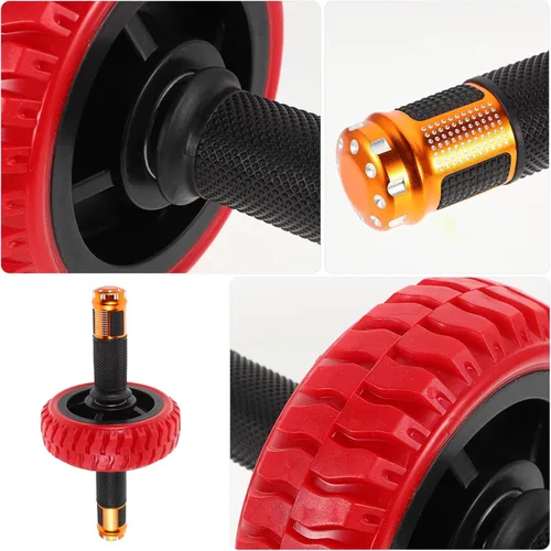 Miniatura 3 de Luxshiny Rueda de rodillo abdominal con potente mecanismo de resorte para entrenamiento de fuerza central, entrenador multifuncional para esculpir