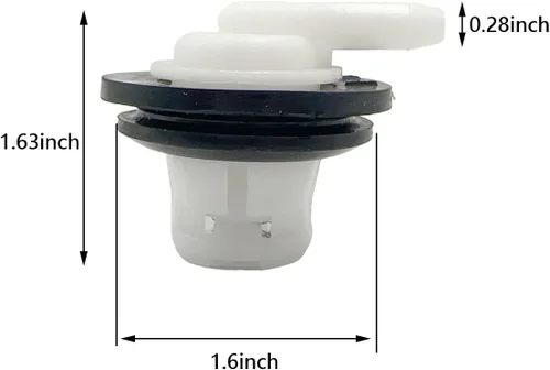 Miniatura 2 de 2 Piezas Tapones de Ventilación del Tanque de Combustible, Válvula de Ventilación del Tanque de Combustible con Kit de Arandelas, Válvula